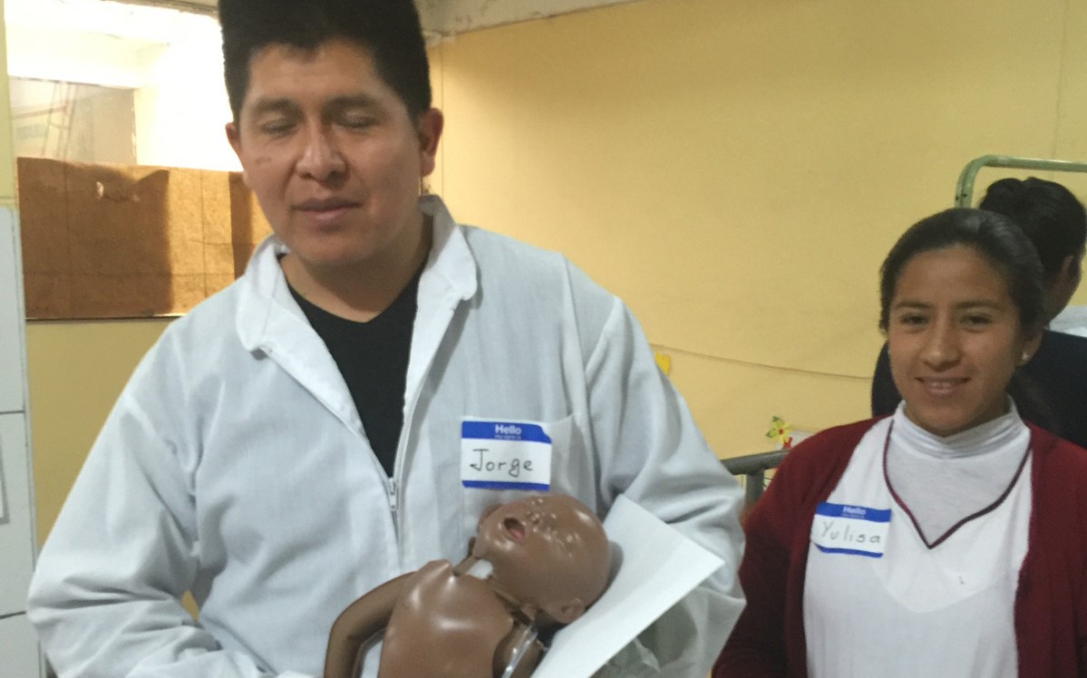 Peruvian Medical Providers with Resuscitation Models
