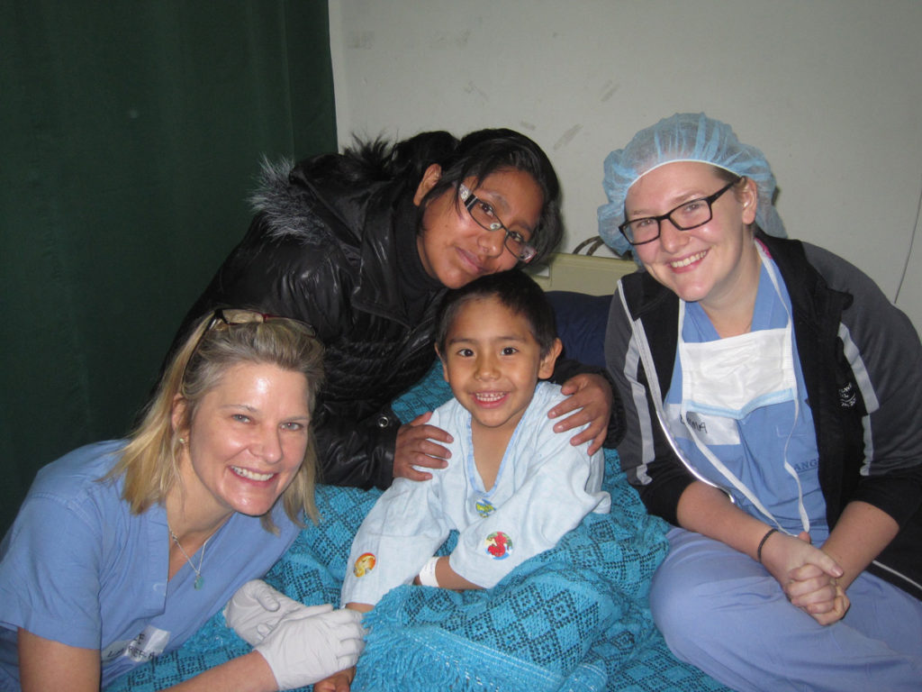 A Happy Patient With His Mother. Laurie Diamond, Rn, And Emma Hershey 